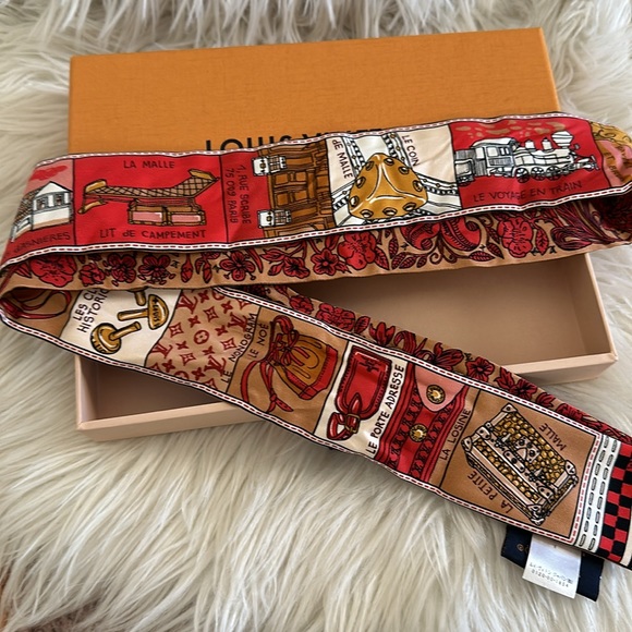 Louis Vuitton twilly scarf with box - Picture 3 of 5